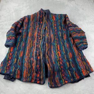 COOGI Australia Retro Cardigan Multicolor Wool Women’s Size M